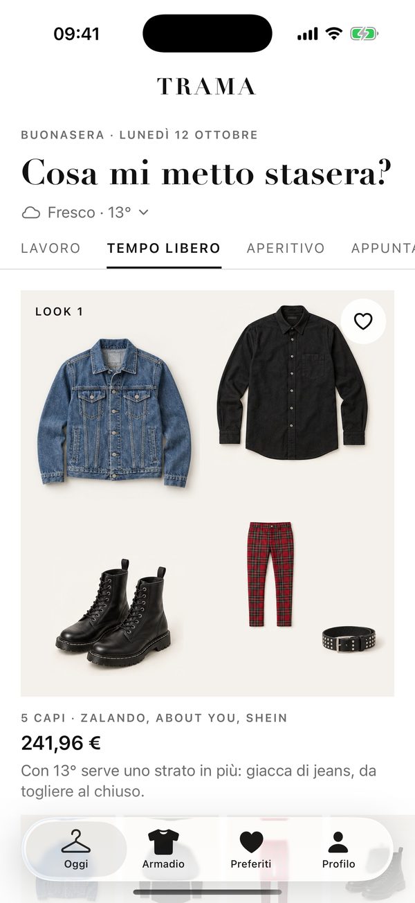 Schermata: un look punk